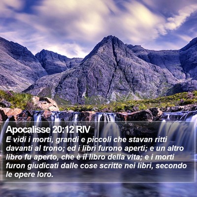 Apocalisse 20:12 RIV Bible Verse Image