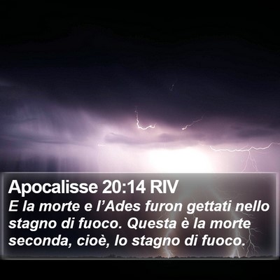 Apocalisse 20:14 RIV Bible Verse Image