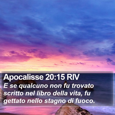 Apocalisse 20:15 RIV Bible Verse Image