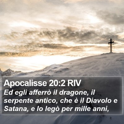 Apocalisse 20:2 RIV Bible Verse Image