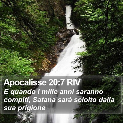 Apocalisse 20:7 RIV Bible Verse Image