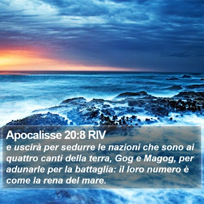 Apocalisse 20:8 RIV Bible Verse Image