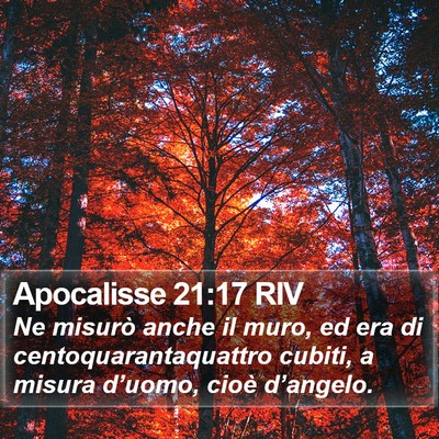 Apocalisse 21:17 RIV Bible Verse Image