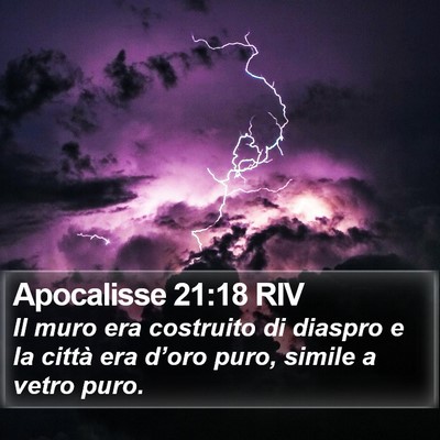 Apocalisse 21:18 RIV Bible Verse Image