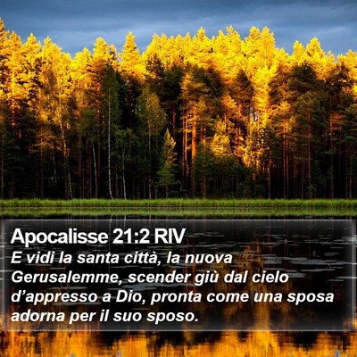 Apocalisse 21:2 RIV Bible Verse Image