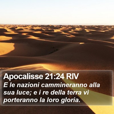 Apocalisse 21:24 RIV Bible Verse Image