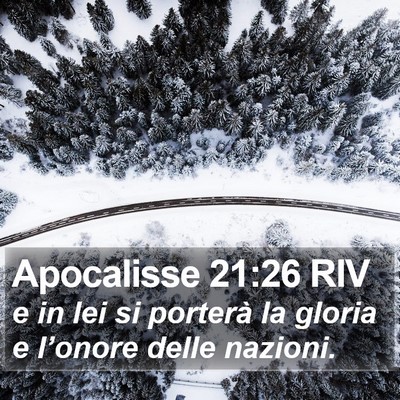 Apocalisse 21:26 RIV Bible Verse Image