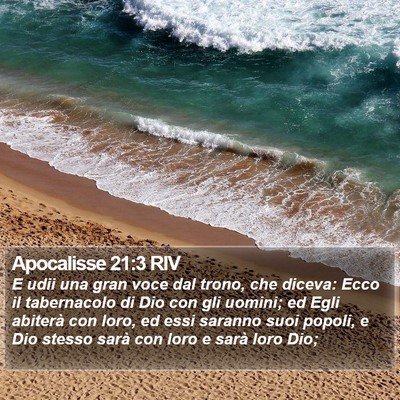 Apocalisse 21:3 RIV Bible Verse Image