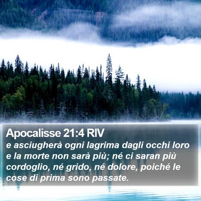 Apocalisse 21:4 RIV Bible Verse Image