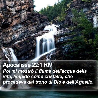 Apocalisse 22:1 RIV Bible Verse Image