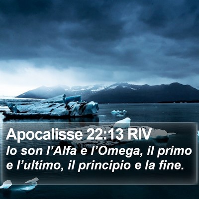 Apocalisse 22:13 RIV Bible Verse Image