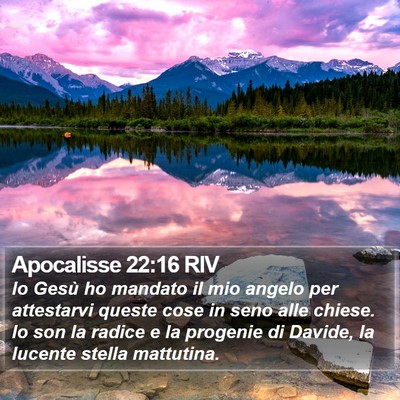 Apocalisse 22:16 RIV Bible Verse Image