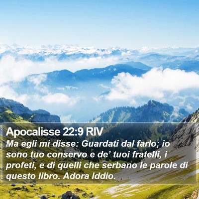 Apocalisse 22:9 RIV Bible Verse Image