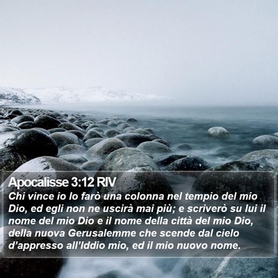 Apocalisse 3:12 RIV Bible Verse Image