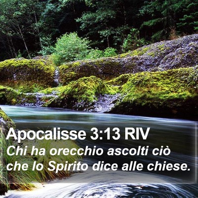 Apocalisse 3:13 RIV Bible Verse Image