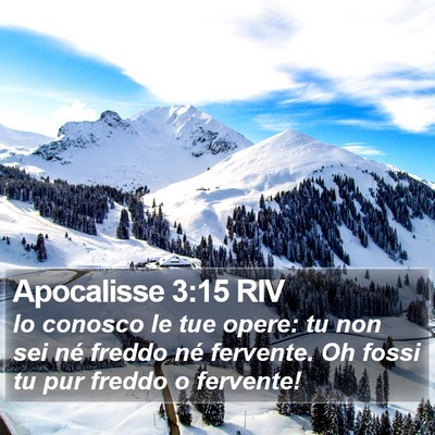 Apocalisse 3:15 RIV Bible Verse Image