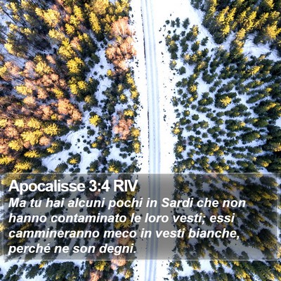 Apocalisse 3:4 RIV Bible Verse Image