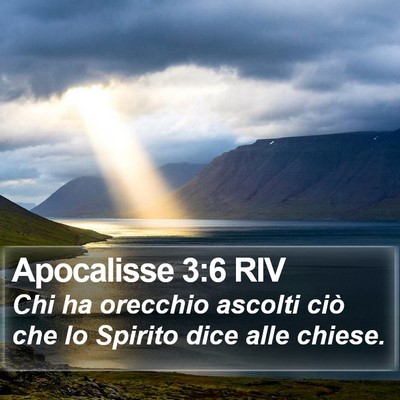 Apocalisse 3:6 RIV Bible Verse Image