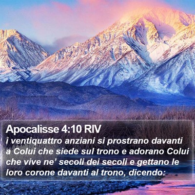 Apocalisse 4:10 RIV Bible Verse Image