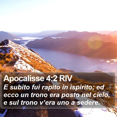 Apocalisse 4:2 RIV Bible Verse Image