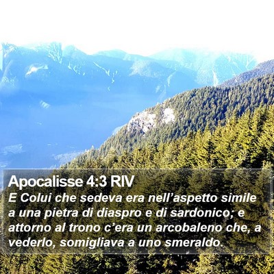 Apocalisse 4:3 RIV Bible Verse Image