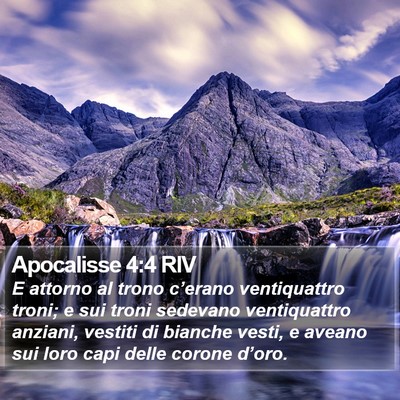 Apocalisse 4:4 RIV Bible Verse Image