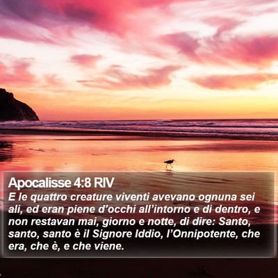 Apocalisse 4:8 RIV Bible Verse Image