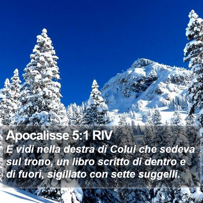 Apocalisse 5:1 RIV Bible Verse Image