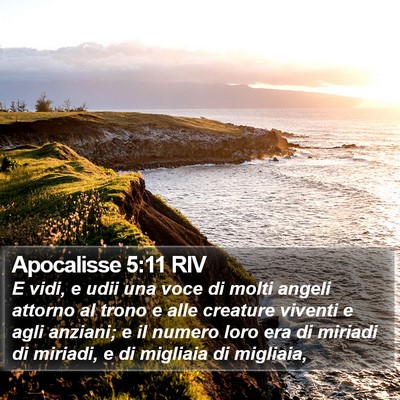 Apocalisse 5:11 RIV Bible Verse Image