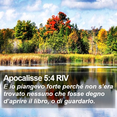 Apocalisse 5:4 RIV Bible Verse Image