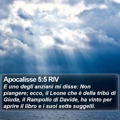 Apocalisse 5:5 RIV Bible Verse Image