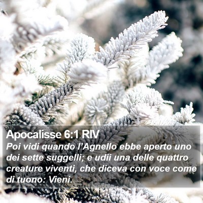 Apocalisse 6:1 RIV Bible Verse Image