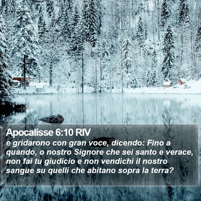 Apocalisse 6:10 RIV Bible Verse Image