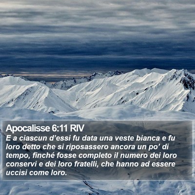 Apocalisse 6:11 RIV Bible Verse Image