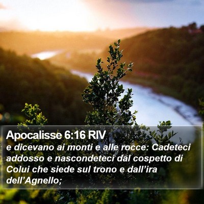 Apocalisse 6:16 RIV Bible Verse Image