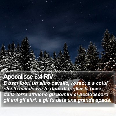 Apocalisse 6:4 RIV Bible Verse Image