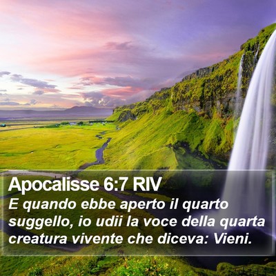 Apocalisse 6:7 RIV Bible Verse Image