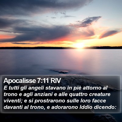 Apocalisse 7:11 RIV Bible Verse Image
