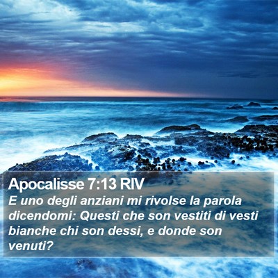 Apocalisse 7:13 RIV Bible Verse Image