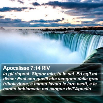 Apocalisse 7:14 RIV Bible Verse Image