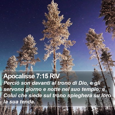 Apocalisse 7:15 RIV Bible Verse Image