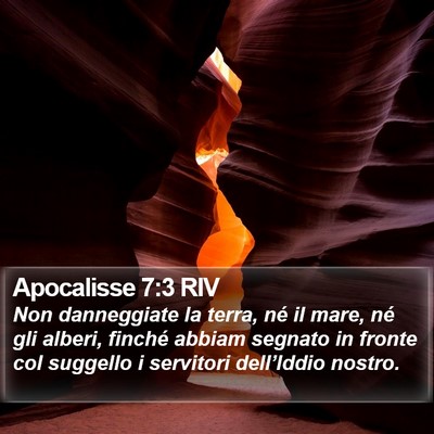 Apocalisse 7:3 RIV Bible Verse Image