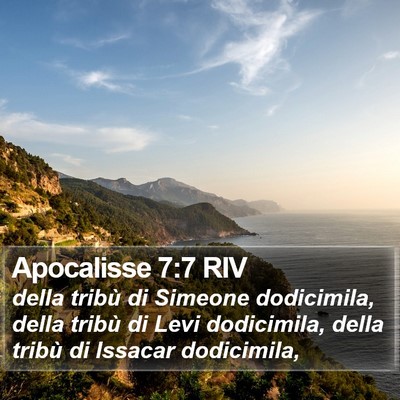 Apocalisse 7:7 RIV Bible Verse Image