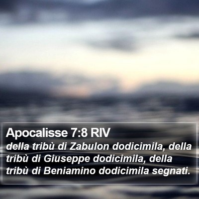 Apocalisse 7:8 RIV Bible Verse Image