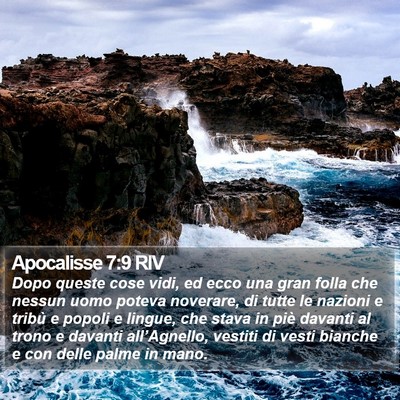 Apocalisse 7:9 RIV Bible Verse Image