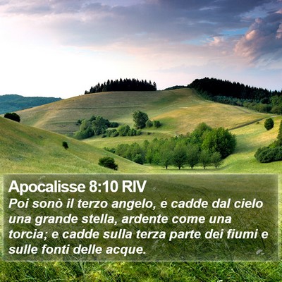 Apocalisse 8:10 RIV Bible Verse Image