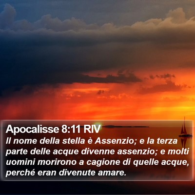 Apocalisse 8:11 RIV Bible Verse Image