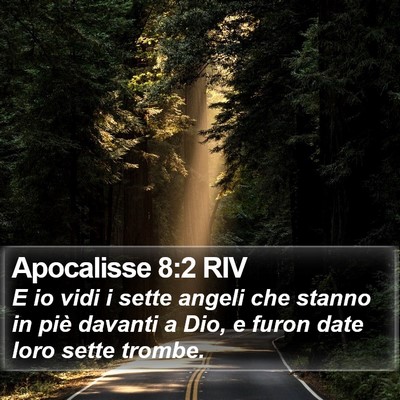 Apocalisse 8:2 RIV Bible Verse Image