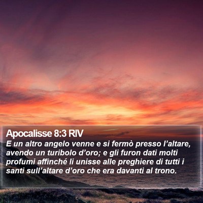Apocalisse 8:3 RIV Bible Verse Image