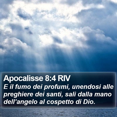 Apocalisse 8:4 RIV Bible Verse Image